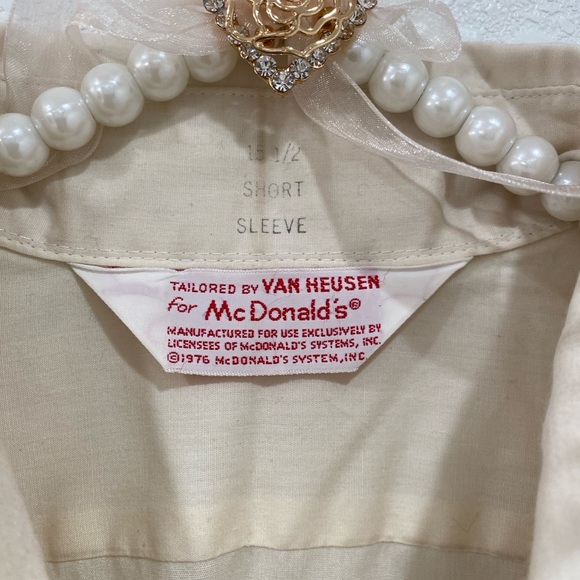 McDonald’s vintage 1976 button down short sleeve shirt - Picture 7 of 9